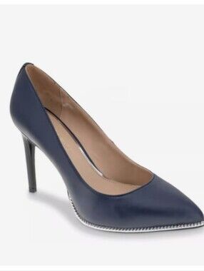 BCBGeneration Classic Navy Pointed-Toe Stiletto Pump